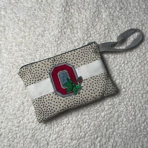 OSU Ohio State University Embroidered Makeup/ Pencil Pouch